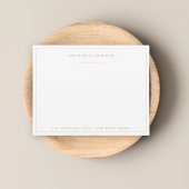 Eenvoudig script Gepersonaliseerd briefpapier Blus Notitiekaartje