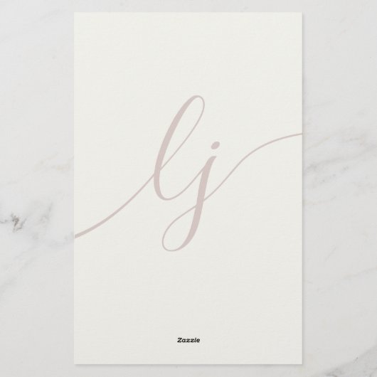 Eenvoudig script Gepersonaliseerd briefpapier Ivoo (Achterkant)