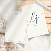 Eenvoudig Script Gepersonaliseerd Briefpapier Ivoo