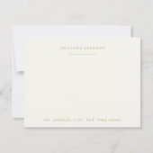 Eenvoudig script Gepersonaliseerd briefpapier Ivoo Notitiekaartje (Voorkant)