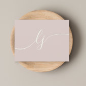 Eenvoudig script Gepersonaliseerd briefpapier Ivoo Notitiekaartje