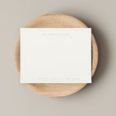 Eenvoudig script Gepersonaliseerd briefpapier Ivoo Notitiekaartje