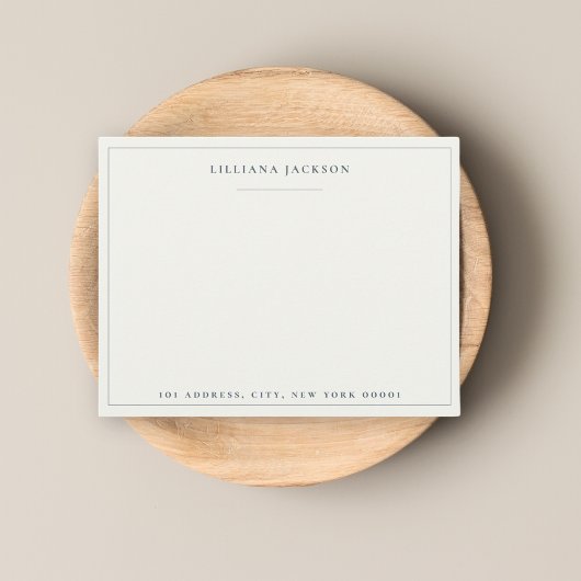 Eenvoudig script Gepersonaliseerd briefpapier Mari Notitiekaartje