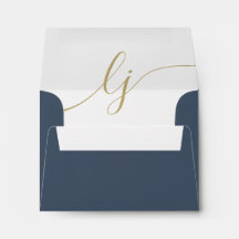 Eenvoudig script Gepersonaliseerd briefpapier Navy