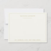 Eenvoudig script Gepersonaliseerd briefpapier Navy Notitiekaartje (Voorkant)