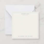 Eenvoudig script Gepersonaliseerde briefpapier Ivo Notitiekaartje (Voorkant)