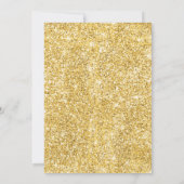 Eenvoudig Script Gold Black Minimal Christmas Part Kaart (Achterkant)