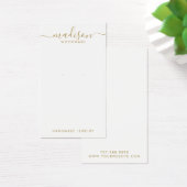 Eenvoudig Script Gold Signature Oorbel Display Kaa Visitekaartje (Bureau)