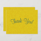 Eenvoudig script - gouden papyrus - Hartelijk dank Briefkaart (Voorkant / Achterkant)