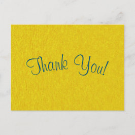 Eenvoudig script - gouden papyrus - Hartelijk dank Briefkaart