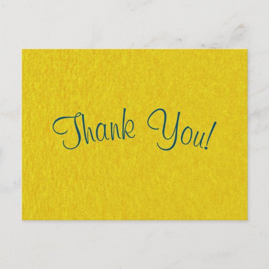 Eenvoudig script - gouden papyrus - Hartelijk dank Briefkaart (Voorkant)