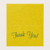 Eenvoudig script - gouden papyrus - Hartelijk dank Kaart (Buitenkant ongevouwen)