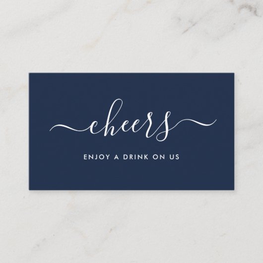 Eenvoudig Script Gratis Drankjes Ticket - Marinebl Informatiekaartje (Voorkant)