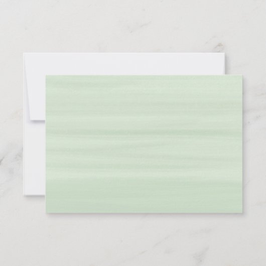 Eenvoudig Script Greenery Eucalyptus Foliage Wedde RSVP Kaartje (Achterkant)