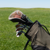 Eenvoudig script Grootmoeder Foto Jaar Zwart Golfheadcover (Insitu)