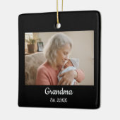 Eenvoudig script Grootmoeder Geschatte jaar Keramisch Ornament (Links)