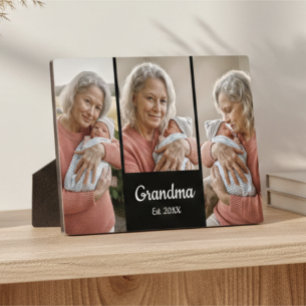 Eenvoudig script grootmoeder jaar opgericht 3 foto fotoplaat