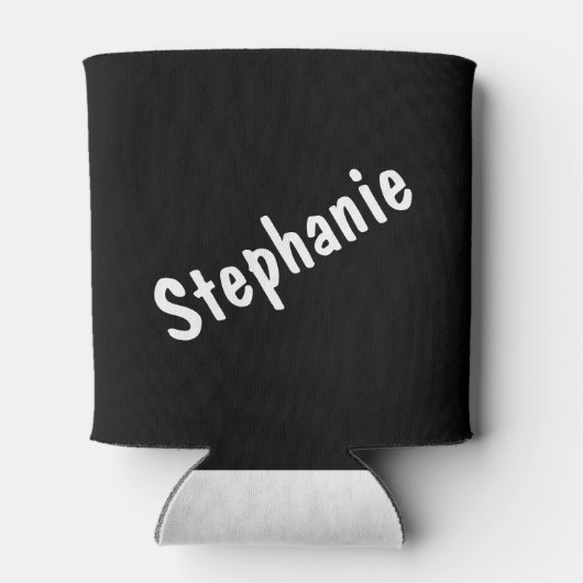 Eenvoudig script Halloween Skull en Jack-O-Lantern Blikjeskoeler (Achterkant)