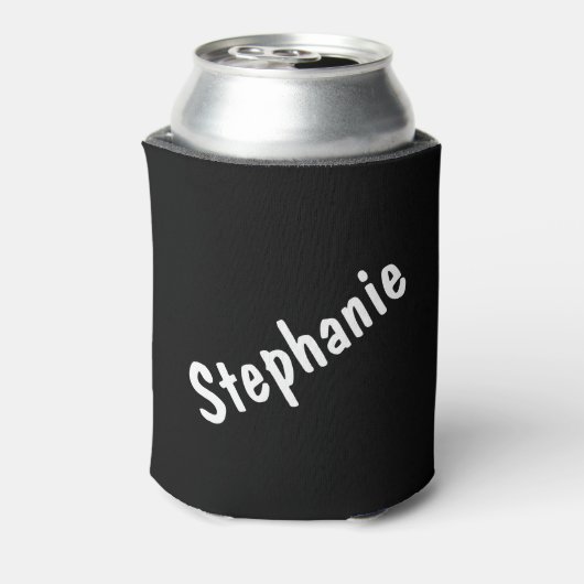 Eenvoudig script Halloween Skull en Jack-O-Lantern Blikjeskoeler (Blikje Achterkant)