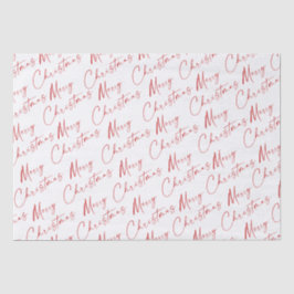 Eenvoudig script Handgeschreven Merry Christmas Tissuepapier