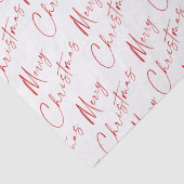 Eenvoudig script handgeschreven Prettig Kerstfeest Tissuepapier (Detail)