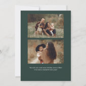 Eenvoudig script Happy New Year 3 Foto Feestdagenkaart (Achterkant)