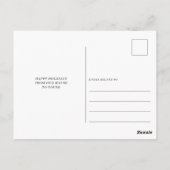 Eenvoudig script Happy New Year Photo Holiday Briefkaart (Achterkant)