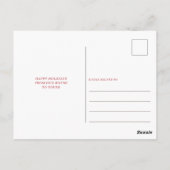 Eenvoudig script Happy Nieuwjaar Holiday Briefkaart (Achterkant)