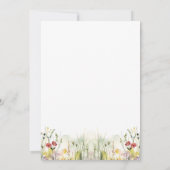 Eenvoudig script in Elegant Floral Vrijgezellenfee Kaart (Achterkant)