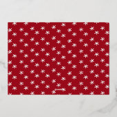 Eenvoudig script, kerstfoto folie feestdagenkaart (Achterkant)