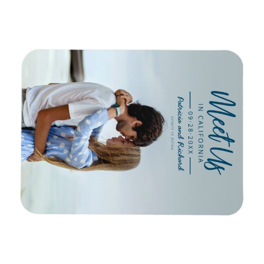 Eenvoudig script komt ons bij Opslaan Datum Foto Magneet (Horizontaal)