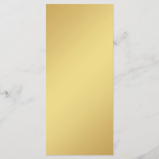 Eenvoudig script Let's Eat Black & Gold Wedding Menu (Achterkant)