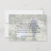 Eenvoudig Script Liefde & Bedankt 2 Fotobruiloft (Achterkant)