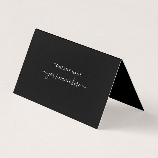 Eenvoudig script, Logo/Afbeelding - Hartelijk dank Visitekaartje (Achterkant)