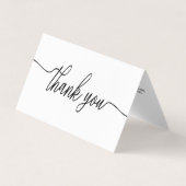 Eenvoudig script, Logo/Afbeelding - Hartelijk dank Visitekaartje (Voorkant)