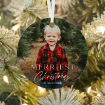 Eenvoudig script Merry Christmas foto vakantie
