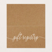 Eenvoudig script met fotokaartje visitekaartje (Buitenkant ongevouwen)