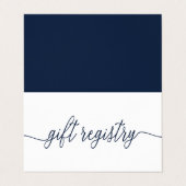 Eenvoudig script met fotokaartje voor het register visitekaartje (Buitenkant ongevouwen)