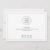 Eenvoudig script met hart - Zakelijk bedankt - Kaa (Achterkant)