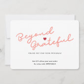 Eenvoudig script met hart - Zakelijk bedankt - Kaa (Voorkant)