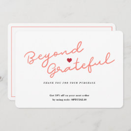 Eenvoudig script met hart - Zakelijk bedankt - Kaa