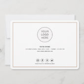 Eenvoudig script met hart - Zakelijk bedankt - Kaa (Achterkant)