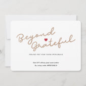 Eenvoudig script met hart - Zakelijk bedankt - Kaa (Voorkant)