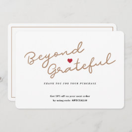 Eenvoudig script met hart - Zakelijk bedankt - Kaa