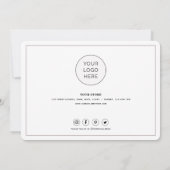 Eenvoudig script met hart - Zakelijk bedankt - Kaa (Achterkant)