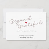 Eenvoudig script met hart - Zakelijk bedankt - Kaa (Voorkant)