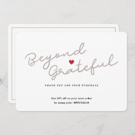 Eenvoudig script met hart - Zakelijk bedankt - Kaa