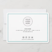 Eenvoudig script met hart - Zakelijk bedankt - Kaa (Achterkant)