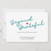 Eenvoudig script met hart - Zakelijk bedankt - Kaa (Voorkant)