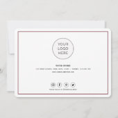 Eenvoudig script met hart - Zakelijk bedankt - Kaa (Achterkant)